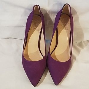Vince Camuto Purple Suede Pumps